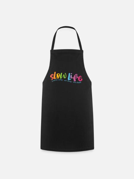 Slow Life - Tablier de cuisine - noir