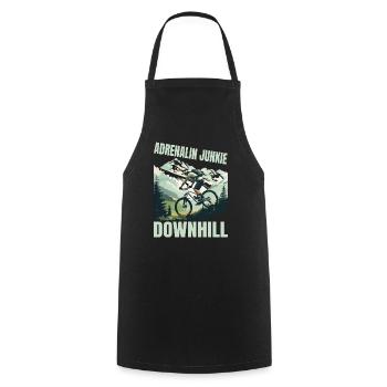 Adrenalin Junkie - MTB Downhill - Kochschürze - Schwarz - Vorne - AI Model Male 185 dark (185cm)