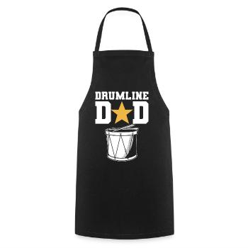 Drum Line Dad Schlagzeugspieler - Kochschürze - Schwarz - Vorne - AI Model Male 185 dark (185cm)