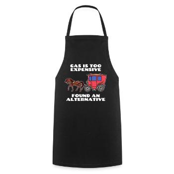Energy Storage Refueling Statement Energy - Cooking Apron - black - Front - AI Model Male 185 dark (185cm)