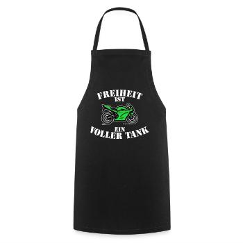 Motor Petrol Station Refuelling Statement Electricity Energy - Cooking Apron - black - Front - AI Model Male 185 dark (185cm)