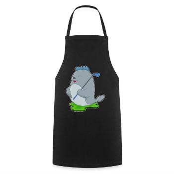 Seal Golf Golf Clubs - Cooking Apron - black - Front - AI Model Male 185 dark (185cm)