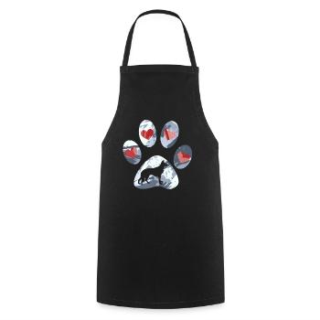 Dog, Best Friend Dog Owner Man, Woman Dogs - Cooking Apron - black - Front - AI Model Male 185 dark (185cm)