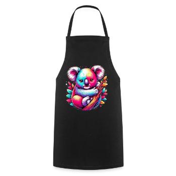 Koala - Tablier de cuisine - noir - Devant - AI Model Male 185 dark (185cm)