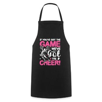 If You’ve Got The Game We’ve Got The Cheer - Kochschürze - Schwarz - Vorne - AI Model Male 185 dark (185cm)