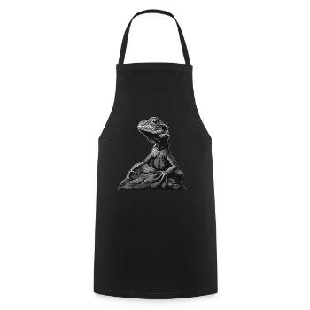 Agamen Agame - Tablier de cuisine - noir - Devant - AI Model Male 185 dark (185cm)