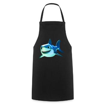 Requin Requin Requin Tigre Requin Requin Gris Grand Requin Blanc - Tablier de cuisine - noir - Devant - AI Model Male 185 dark (185cm)