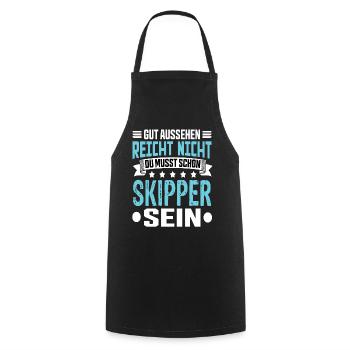 Skipper - Cooking Apron - black - Front - AI Model Male 185 dark (185cm)