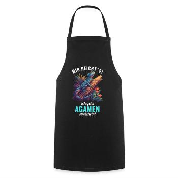 Agamen Agame - Tablier de cuisine - noir - Devant - AI Model Male 185 dark (185cm)