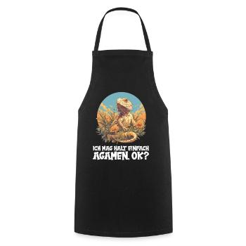 Agamen Agame - Tablier de cuisine - noir - Devant - AI Model Male 185 dark (185cm)
