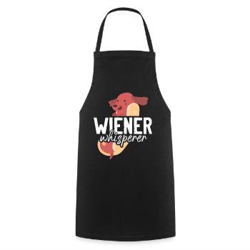 Hot Dog Adulte Humour Jeu de mots Coquin - Tablier de cuisine - noir - Devant - AI Model Male 185 dark (185cm)