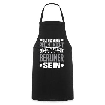 Berlin Berlin Capitale Hemiat Berlin Dictons - Tablier de cuisine - noir - Devant - AI Model Male 185 dark (185cm)