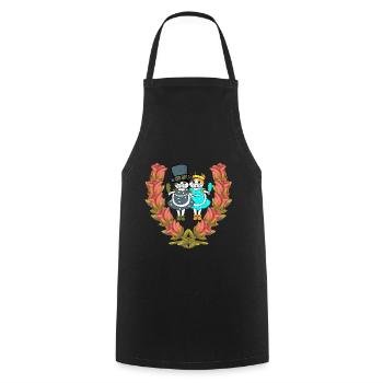 Cats Girl Beautiful Beauty Princess Child - Cooking Apron - black - Front - AI Model Male 185 dark (185cm)