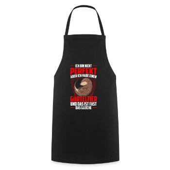 Armadillo is not perfect Armadillo Armadillo - Cooking Apron - black - Front - AI Model Male 185 dark (185cm)