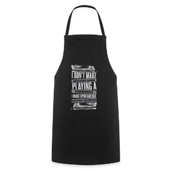 I Don't Make Mistakes When Playing Harmonicist - Cooking Apron - black - Front - AI Model Male 185 dark (185cm)