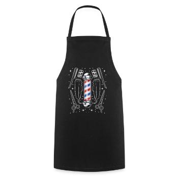 Chemise de coiffeur L’élégance à chaque coupe - Tablier de cuisine - noir - Devant - AI Model Male 185 dark (185cm)