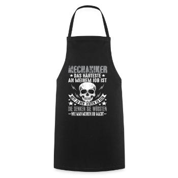 Mécanicien Kfz Kfz Mechaiker Lustig Spruch - Tablier de cuisine - noir - Devant - AI Model Male 185 dark (185cm)