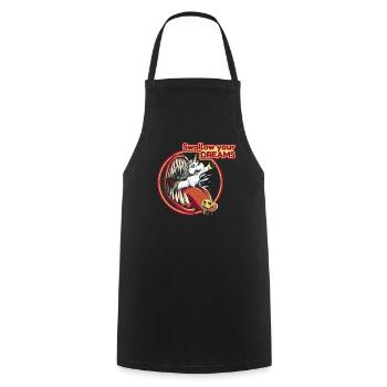 Hardcore-Rave Music EDM DJ House-Music - Cooking Apron - black - Front - AI Model Male 185 dark (185cm)