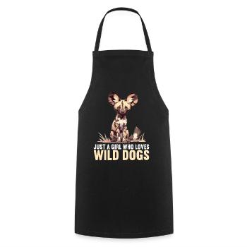 Wildhunde Wildhund - Kochschürze - Schwarz - Vorne - AI Model Male 185 dark (185cm)