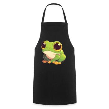Tree Frog Baumfrösche Baumfrosch - Kochschürze - Schwarz - Vorne - AI Model Male 185 dark (185cm)