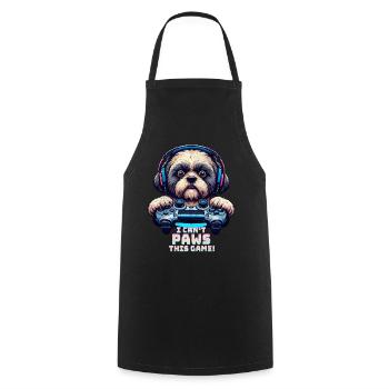 Spiele-Nerds, Shih Tzu Hundeliebhaber - Kochschürze - Schwarz - Vorne - AI Model Male 185 dark (185cm)