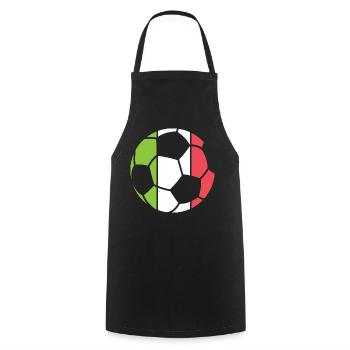 Icône du logo du vainqueur du tournoi du symbole de la boule de l’équipe d’Italie - Tablier de cuisine - noir - Devant - AI Model Male 185 dark (185cm)