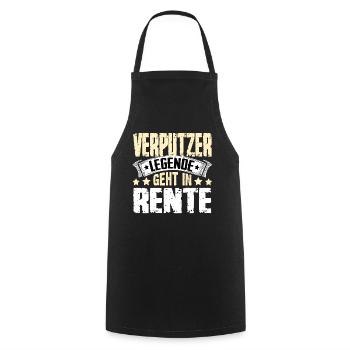 Plasterer legend retires - Cooking Apron - black - Front - AI Model Male 185 dark (185cm)