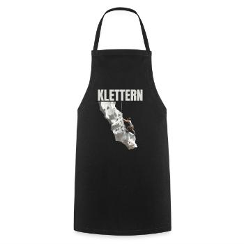 Klettern - Kochschürze - Schwarz - Vorne - AI Model Male 185 dark (185cm)