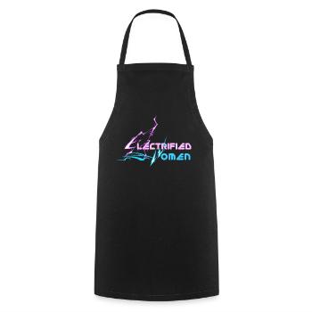 electrified women lightning - Kochschürze - Schwarz - Vorne - AI Model Male 185 dark (185cm)