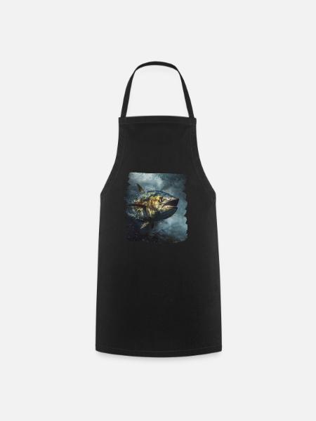 Tuna Thunfische Thunfisch - Kochschürze - Schwarz