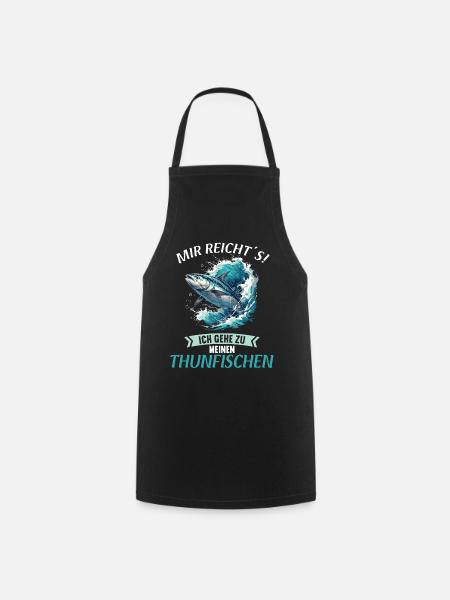 Tuna Thunfische Thunfisch - Kochschürze - Schwarz
