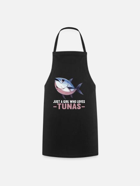 Tuna Thunfische Thunfisch - Kochschürze - Schwarz