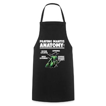 Mante religieuse Entomologie des insectes Entomologiste - Tablier de cuisine - noir - Devant - AI Model Male 185 dark (185cm)