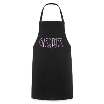 Gärtner stolze Tochter süßes Geschenk - Kochschürze - Schwarz - Vorne - AI Model Male 185 dark (185cm)