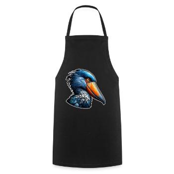 Schuhschnabel Storch Geschenk Schuhschnabel Störche Vogel - Kochschürze - Schwarz - Vorne - AI Model Male 185 dark (185cm)