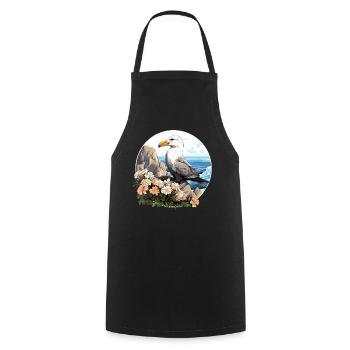 Albatross Albatrosse Albatros - Cooking Apron - black - Front - AI Model Male 185 dark (185cm)
