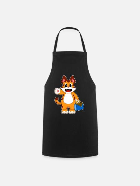 Tiger Handtasche - Kochschürze - Schwarz