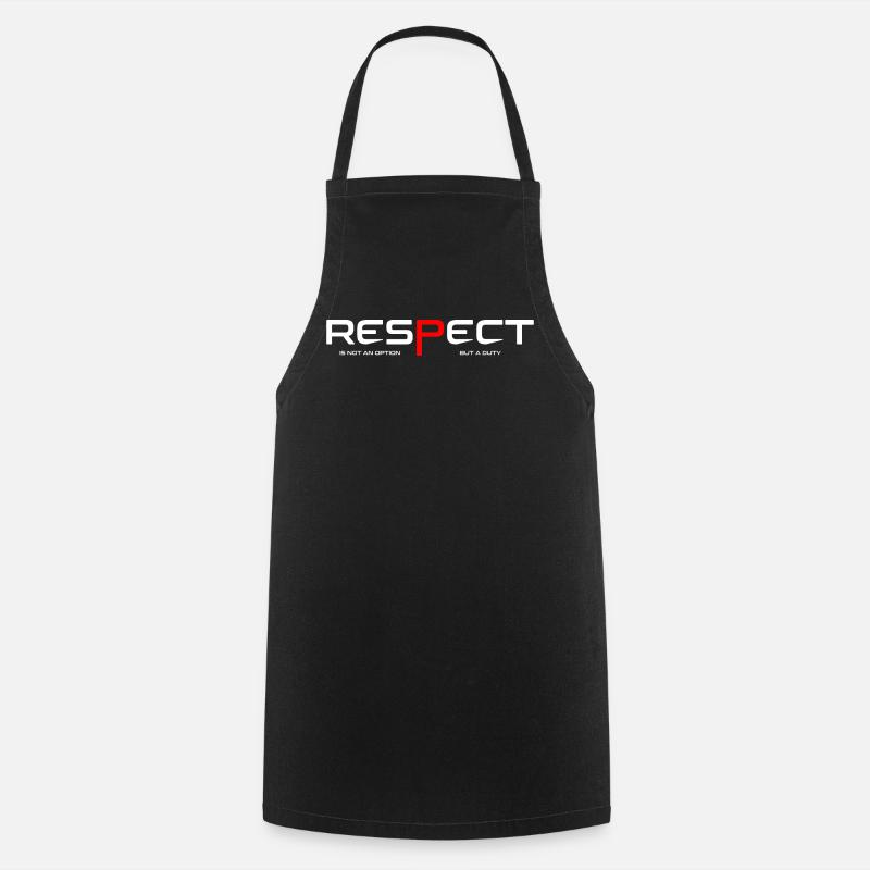 Respect - Tablier de cuisine - noir