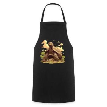 Giant tortoises Giant tortoise - Cooking Apron - black - Front - AI Model Male 185 dark (185cm)