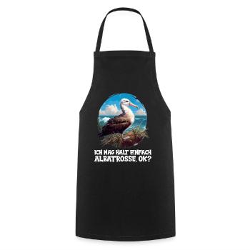 Albatross Albatrosse Albatros - Cooking Apron - black - Front - AI Model Male 185 dark (185cm)