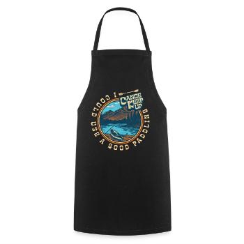 I could use a good paddling - Cooking Apron - black - Front - AI Model Male 185 dark (185cm)