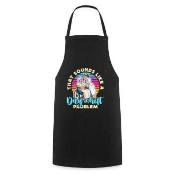 Geriatric Nurse That Sounds Like A Day Nursing - Cooking Apron - black - Front - AI Model Male 185 dark (185cm)