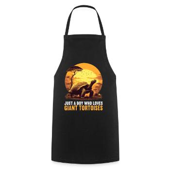 Giant tortoises Giant tortoise - Cooking Apron - black - Front - AI Model Male 185 dark (185cm)