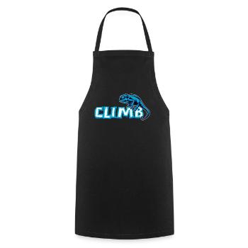 Bouldering, climbing, free climbing Chameleon Boulder - Cooking Apron - black - Front - AI Model Male 185 dark (185cm)