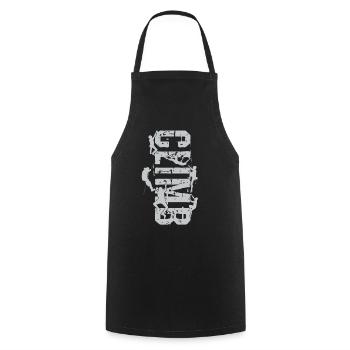 Bouldering, climbing, free climbing Chameleon Boulder - Cooking Apron - black - Front - AI Model Male 185 dark (185cm)