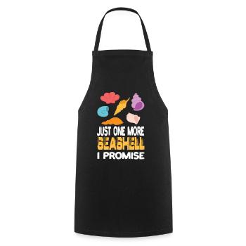 Juste un autre coquillage de coquillage que je pormise coquillages - Tablier de cuisine - noir - Devant - AI Model Male 185 dark (185cm)