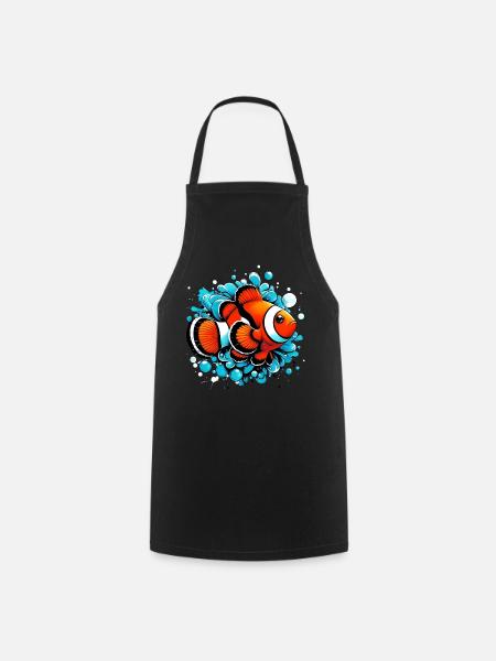 Clownfisch - Kochschürze - Schwarz
