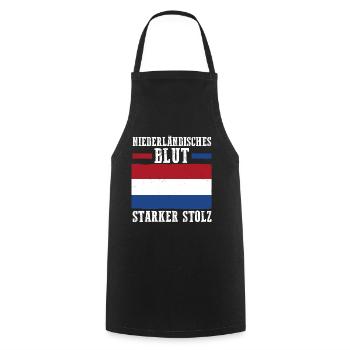 Pays-Bas Pays-Bas Pays-Bas - Tablier de cuisine - noir - Devant - AI Model Male 185 dark (185cm)