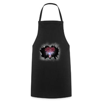 Tree Trees Butterflies Nature - Cooking Apron - black - Front - AI Model Male 185 dark (185cm)
