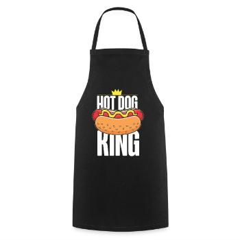 Hot Dog Adult King Hot Dog King - Kochschürze - Schwarz - Vorne - AI Model Male 185 dark (185cm)